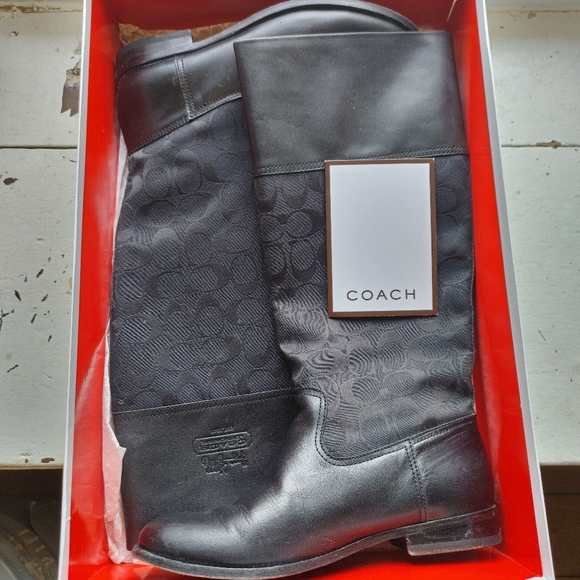 Coach Shoes - COACH Chrissi Black Boots